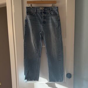Madewell Darted Barrel Jeans - Hudson Wash - 26